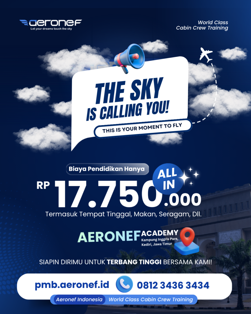 Biaya sekolah pramugari aeronef indonesia 17jutaan