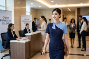 First impression seleksi pramugari dengan attitude positif