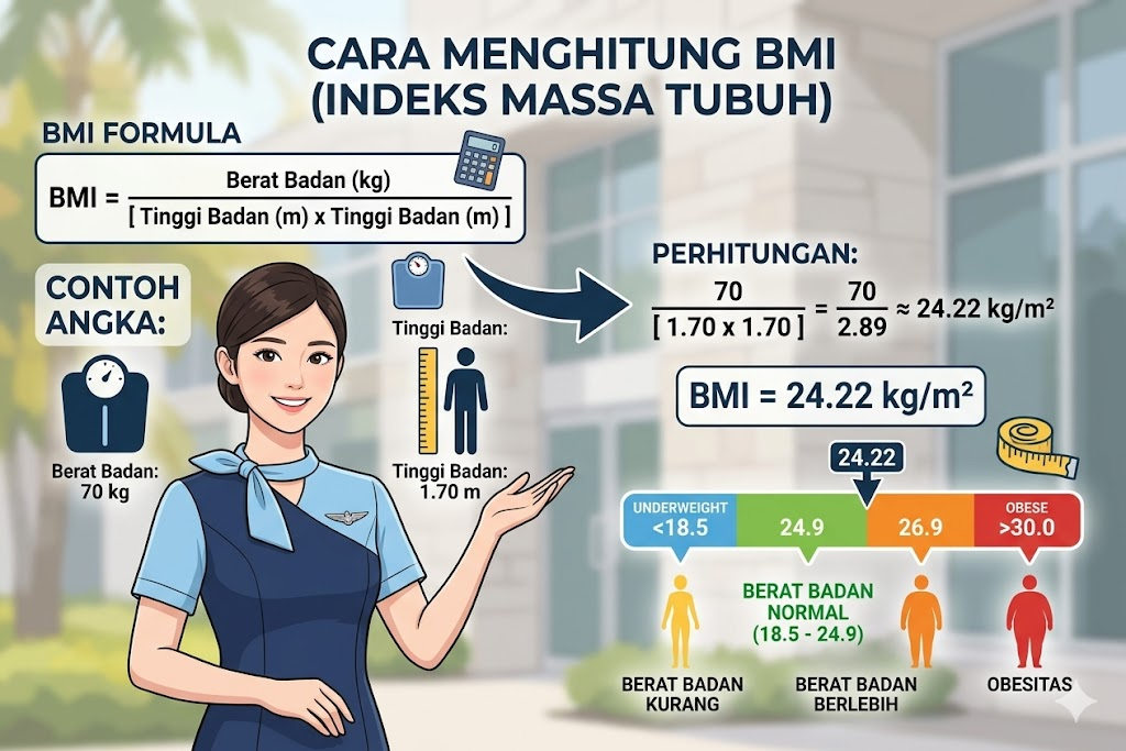 Cara menghitung BMI untuk pramugari